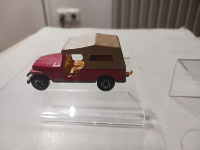 Matchbox Superfast, 53, CJ6 Jeep, rot, innen gelb, ohne OVP, 1977