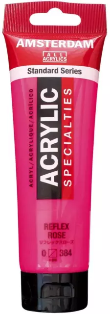 Amsterdam Acrylic 120Ml Reflex Rose Fluorescent paint