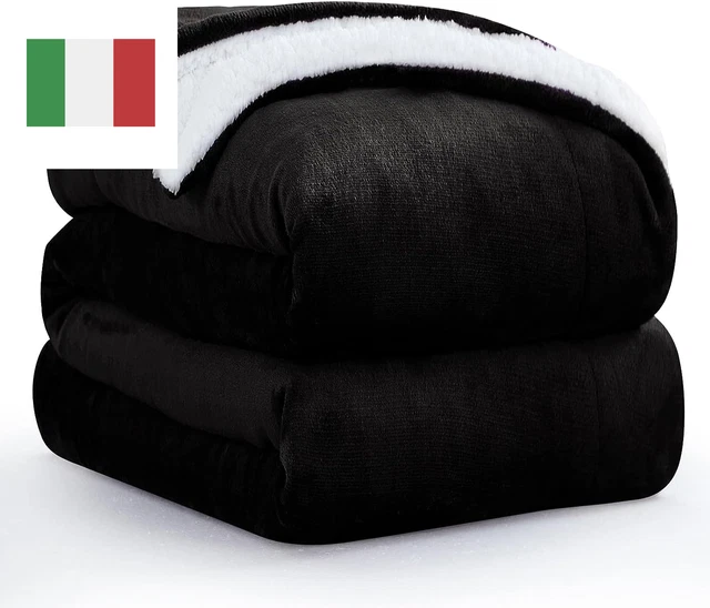 Plaid Coperta Pile Matrimoniale - Coperta Calda Invernale per Divano E Grande Le