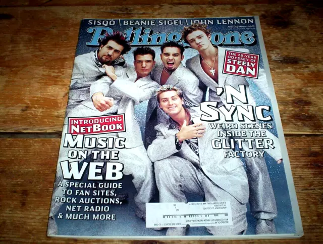 'N SYNC COVER 2000 ROLLING STONE magazine # 837 w/ JUSTIN TIMBERLAKE ...