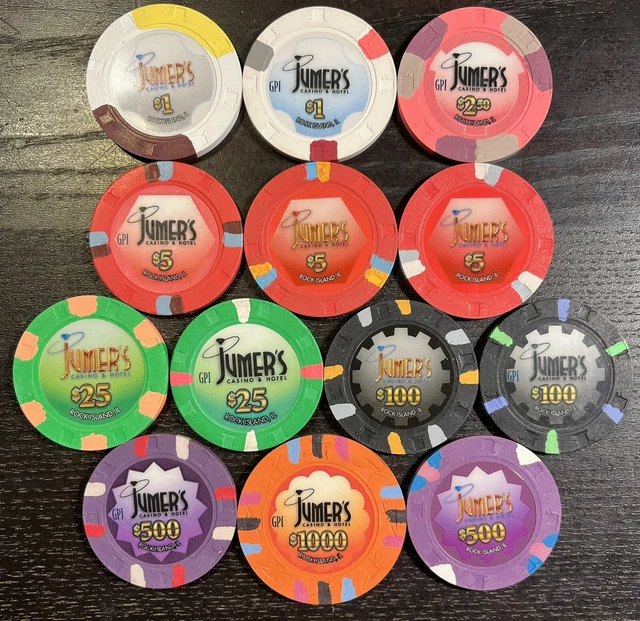Jumers Casino Poker Chip Sample Set 13 Chips Paulson