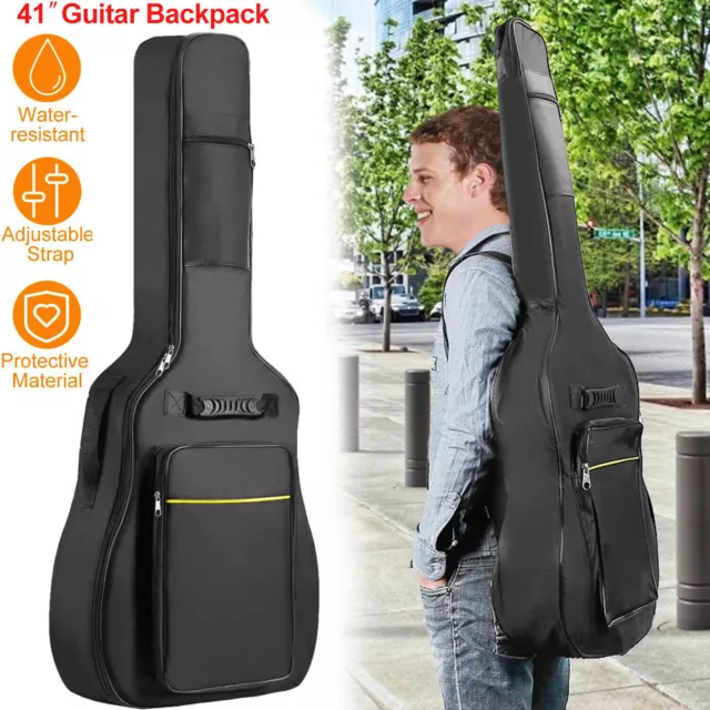 Gitarrentasche Gitarrenhülle 41'' für Konzertgitarre Westerngitarre Gepolstert