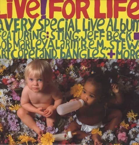 Live for Life (US, 1986) Bob Marley, R.E.M., General Public, Sting, Oingo.. [LP]