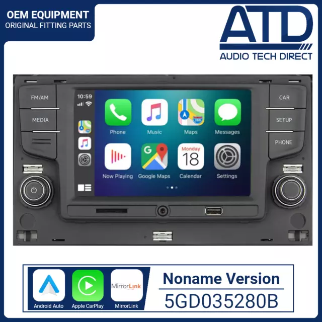 Carplay Radio Pour VW Golf Mk7 Android Auto 5GD035280B 6.5 MIB1 Cbrm RCD330