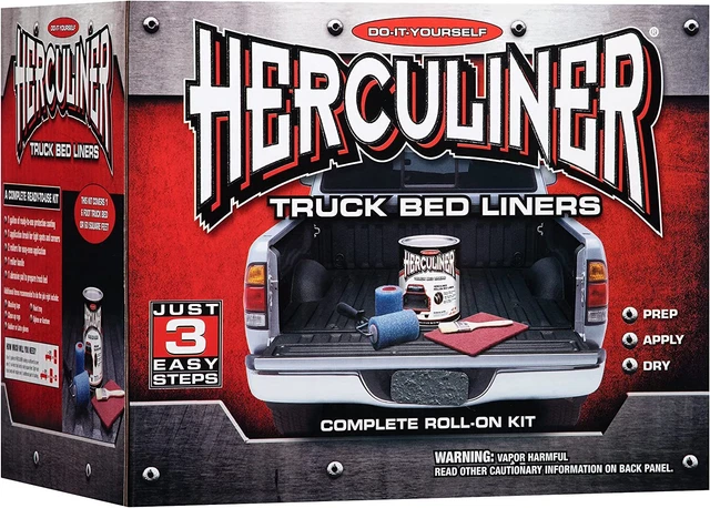 HERCULINER HCL1B8 Brush-on Bed Liner Kit,Black, 1 Gal.!!New
