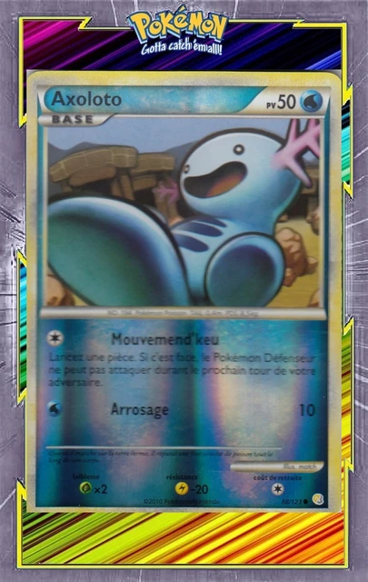 Axoloto Reverse-HS01:HeartGold SoulSilver-88/123-Carte Pokemon Française