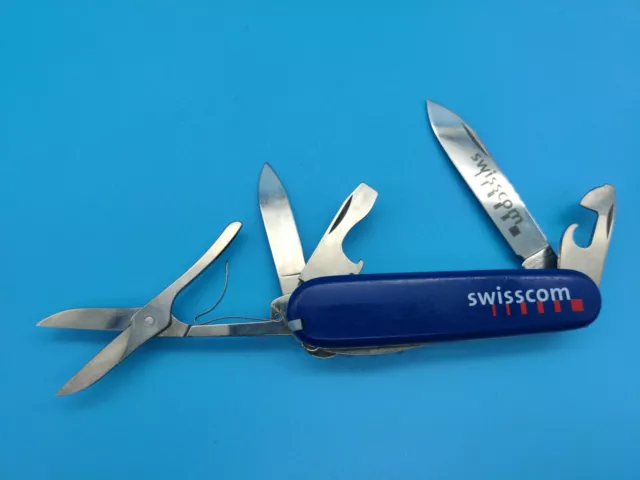 Used Victorinox Climber Blue 91Mm 14 Functions Pocket Knife Swisscom Advertising