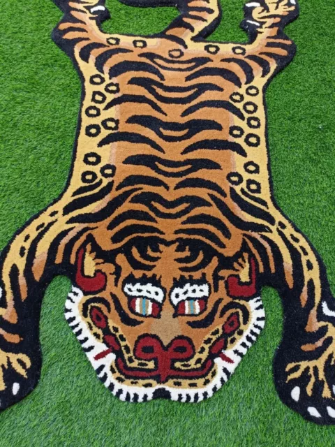 Tibetan Tiger Rug 100% New Zealand Woolen Area Rug 2x3 3x5 4x6 5x8 Animal Carpet