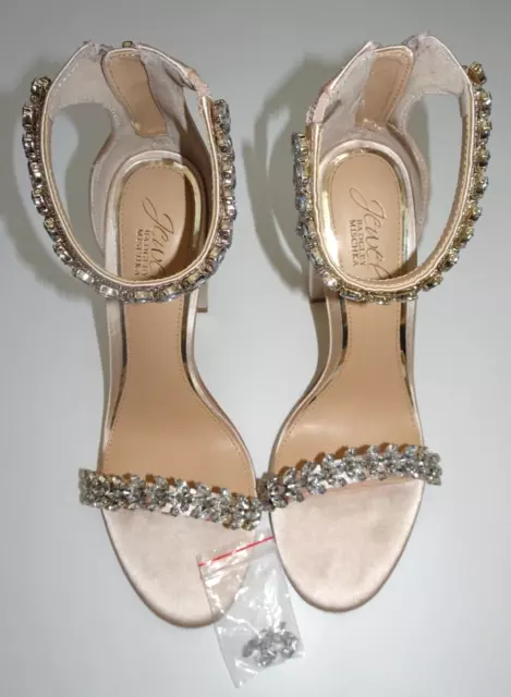 Jewel by badgley mischka sales mayra embellished ankle strap sandal
