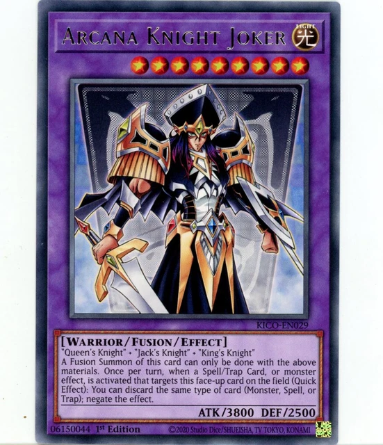 YGO KICO-EN029 R Arcana Knight Joker KICO-EN029 Yu-gi-oh La Cour du Roi