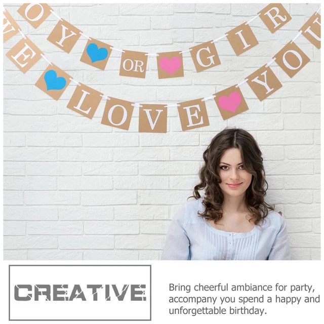 Bandierina Di Carta Per 16° Compleanno Creative Party | Striscione Rosa 3,5 Metri Con Scritta Happy 16th | Decorazione Festa