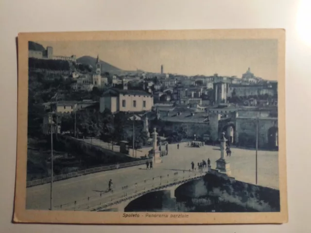 Spoleto, panorama parziale1939 15x10.6 Non viaggiata