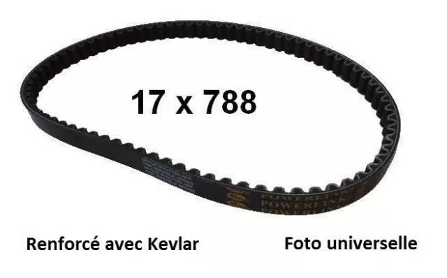 Courroie d'entraînement moteur Kevlar pour KEEWAY RY8 50 SP 2008-2009