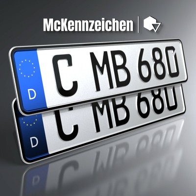 2x Kennzeichen HistorischKfz-NummerschildH-KennzeichenOldtimerDHL 