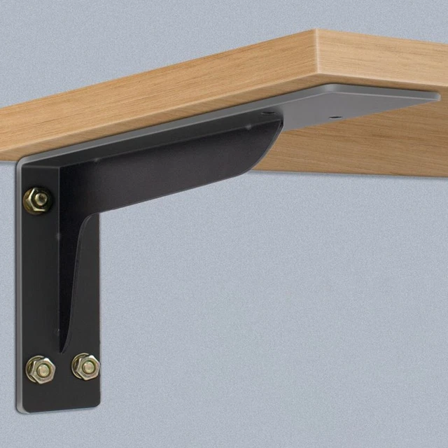 Heavy Duty Mantel Brackets, Large Metal Shelf, Wall Mounted Floating Triangle