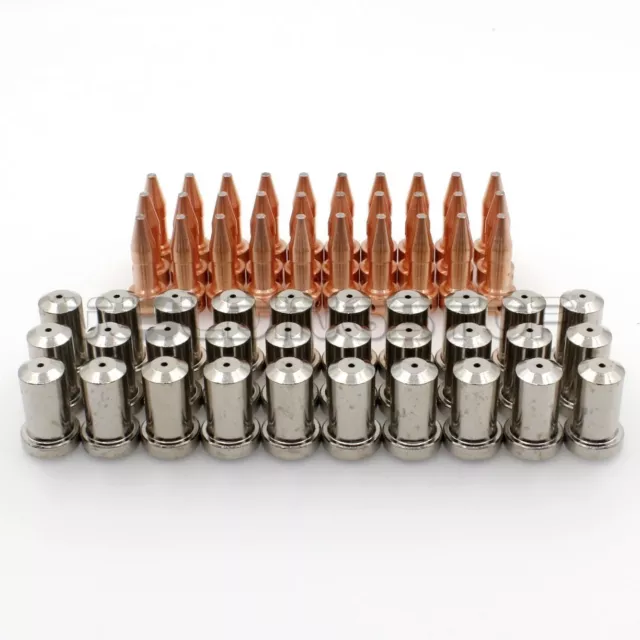 PT23 PT27 Plasma Cutting Torch  Electrode Nozzles 80A Tips 33366XL 33418 pkg-60