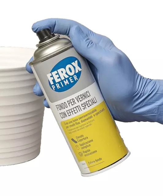 Fondo primer FEROX spray per vernici effetti special AREXONS colore bianco 400ml
