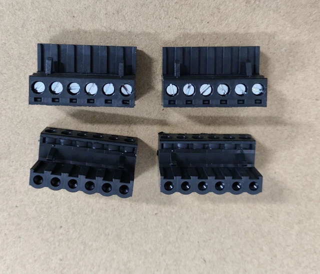 CNNT Phoenix Contact Style 4 Pin Speaker Audio Connector – 5.08mm, Lot Of 6