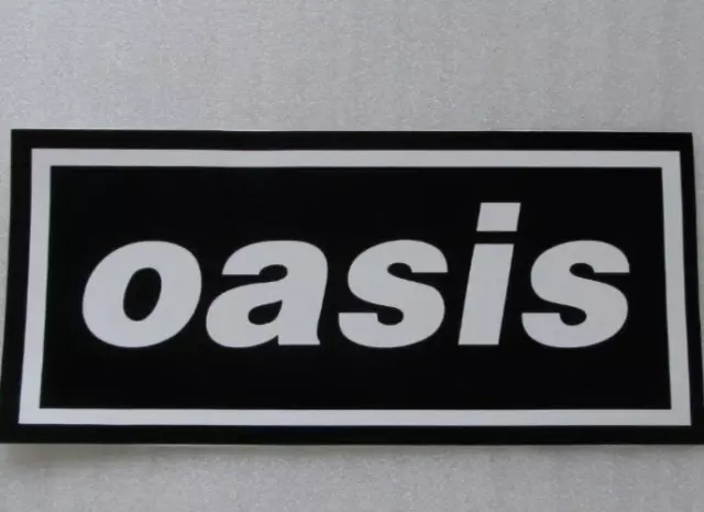 Oasis- Stop the clocks original promo sticker