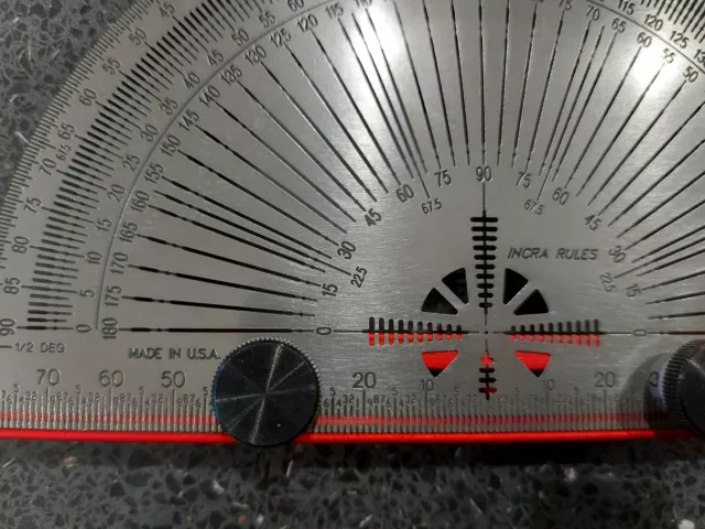 INCRA Precision Protractor and Rule 160mm