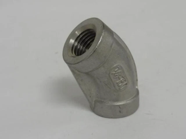 198782 New-No Box; MFG- MDL-Unkn88878 Elbow; 1/4"; 45 Degree; Stainless