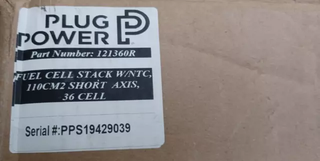 Plug Power 121360R Fuel Cell Stack w/NTC, 110CM2 SHORT AXIS 36 Cell, NEW