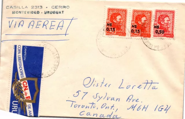 Goldpath: Uruguay Cover To Canada Cv492_P18