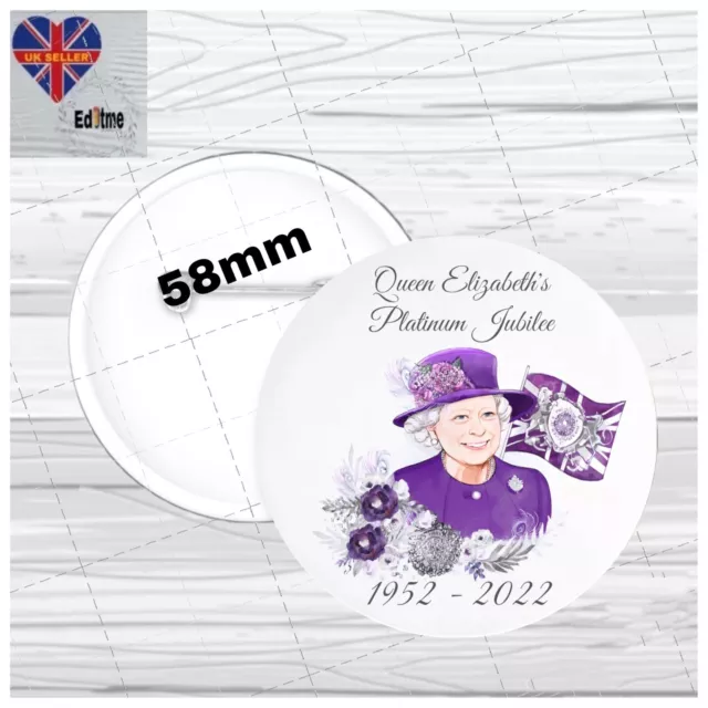 PLATINUM JUBILEE - HM QUEEN ELIZABETH II -70 YR SOUVENIR BADGEs  X 100