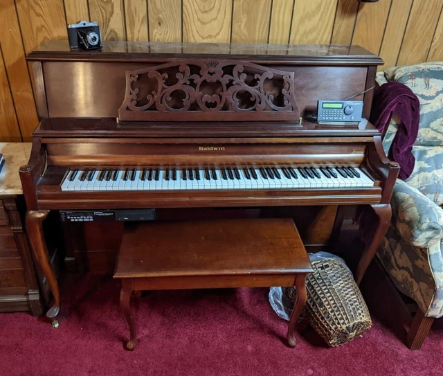 Vintage Baldwin Acrosonic Console Piano with Concert Master Player Piano System Vintage Baldwin Acrosonic Console Piano with Concert Master Player Piano System