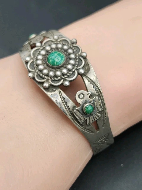 Highly Coveted Damale Turquoise Native American Navajo Vic Begay Sterling Silver Bracelet Highly Coveted Damale Turquoise Native American Navajo Vic Begay Sterling Silver Bracelet
