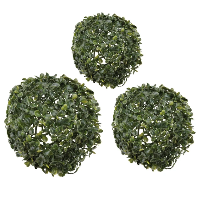 Fiore di plastica palla di erba artificiale decorazione erba palla da appendere fiori alberi
