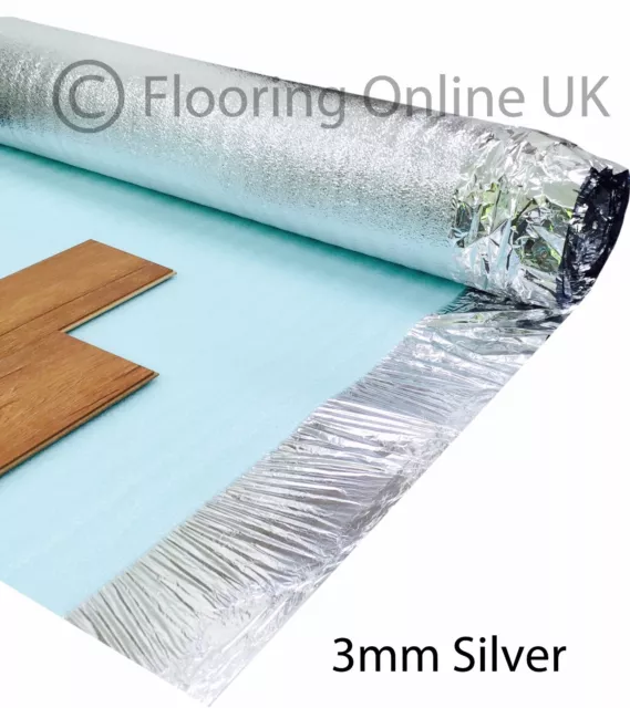 30m2 Deal - 3mm Comfort Silver - Acoustic Underlay For Wood & Laminate Flooring