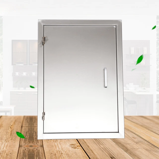 Outdoor Kitchen Cabinet Single Door Stainless Steel Access Drawer for BBQ Grills Outdoor Kitchen Cabinet Single Door Stainless Steel Access Drawer for BBQ Grills