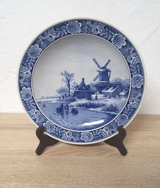 Royal Goedewaagen Delft Blu Piatto da muro in porcellana da collezione vintage