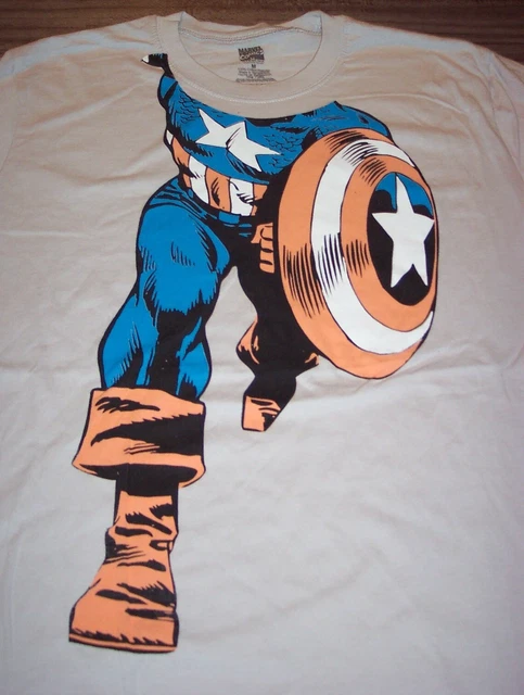 Marvel Comics CAPTAIN AMERICA Costume T-shirt MEDIUM NEW The Avengers
