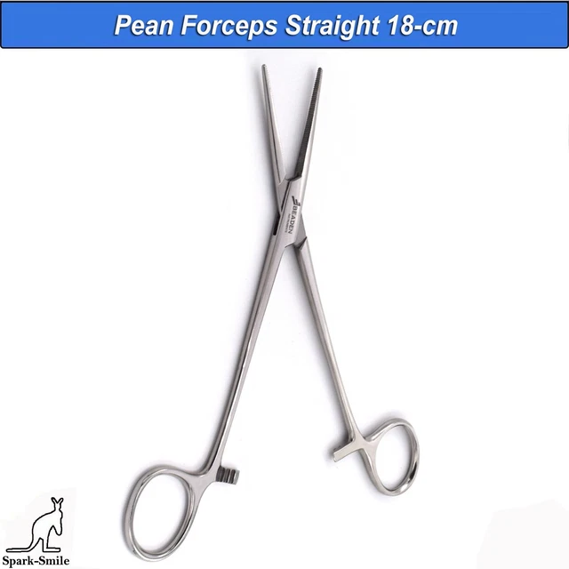SURGICAL PEAN HEMOSTATIC Forceps Straight 18cm Locking Tissue Hemostat