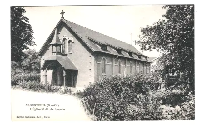 CPA 95 ARGENTEUIL, l'église N.D. de Lourdes