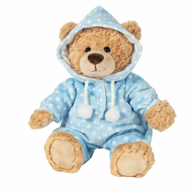 Teddy Hermann Schlafanzugbär Kuscheltier Teddybär Plüsch Blau 30 cm ab 0 J