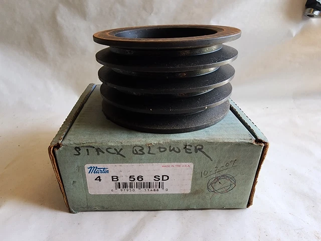 Martin 4 B 56 SD   5.6" 4 Groove B Belt Pulley Sheave SD Bushed