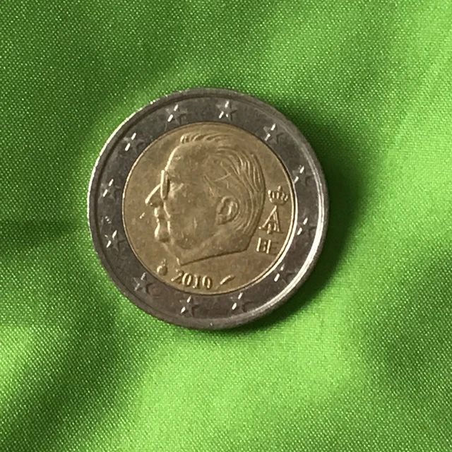 piece de deux euros (roi des belges 2010) bonne état 