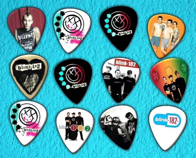 Blink 182 Guitar Picks Set of 12