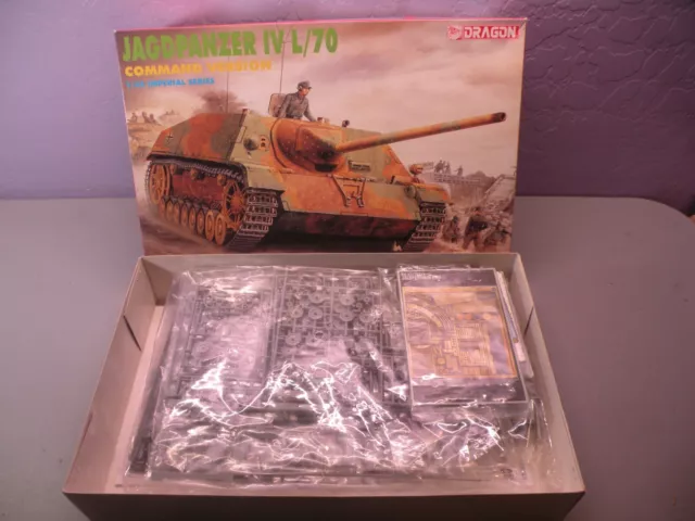 Dragon 1/35 Scale Jagdpanzer IV L/70 Command Version Kit open box sealed Bags