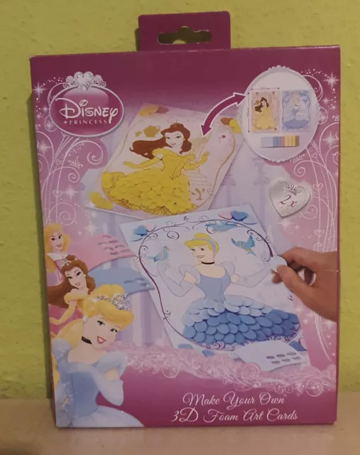 Disney Prinzessinnen 3D Art Schaumstoff Karten selbst gestalten. NEU!