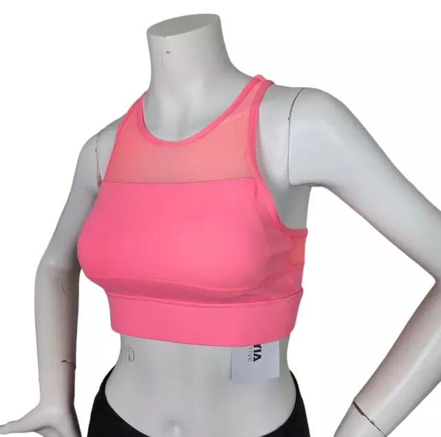 ZYIA ACTIVE ALL Star Neon Pink Sports Bra Mesh One More Rep Zip Back Size  XS NWT £22.96 - PicClick UK