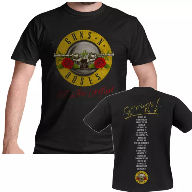 Guns n Roses Not In This Lifetime T Shirt Official New Tour Classic Rock Tee
