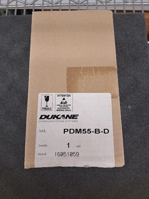 New, Dukane, PDM55-B-D, SGL PATIENT STATION- EM/CB -CALL CORD