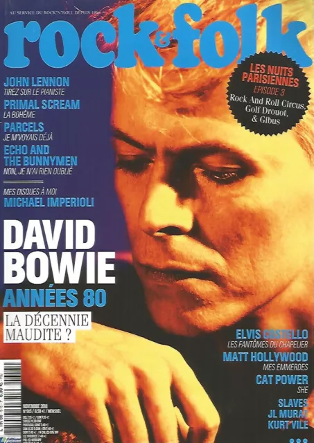 Rock & Folk N°615 David Bowie / John Lennon / Primal Scream / Parcels / Slaves