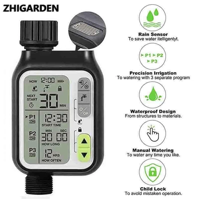 Sistema di irrigazione automatico Timer per irrigazione da giardino con...