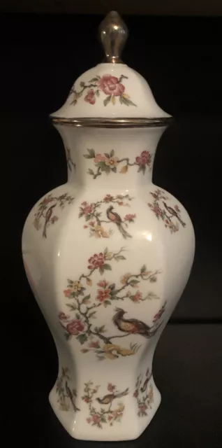 Bareuther Waldsassen Floral Porcelain Urn w/ Lid Vase 13" Ginger Jar Bavaria