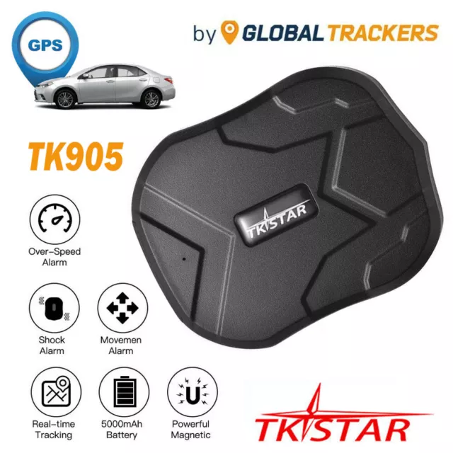TKSTAR GPS Tracker TK905 Car Vehicle Magnetic Real-Time GSM GPRS INS Waterproof